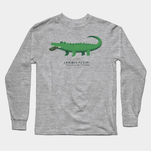 croc cannibalism Long Sleeve T-Shirt by Louisros